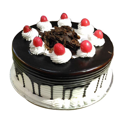 "Delicious round shape chocolate cake-1kg - code C08 - Click here to View more details about this Product
